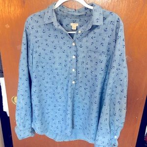 JCrew Button Down Pullover